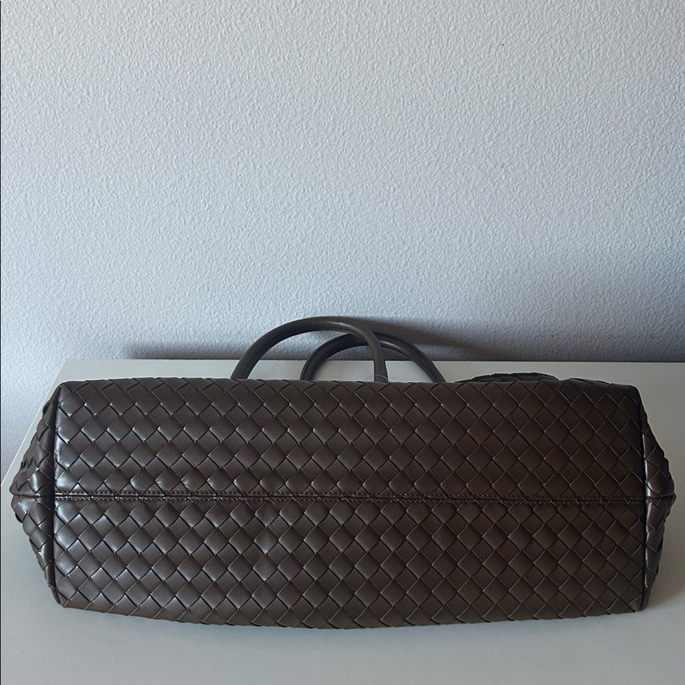 NWT ANTHROPOLOGIE Woven Faux-Leather Tote Bag - Picture 7 of 8